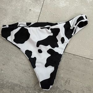 COWPRINT BIKINI THONG BOTTOM